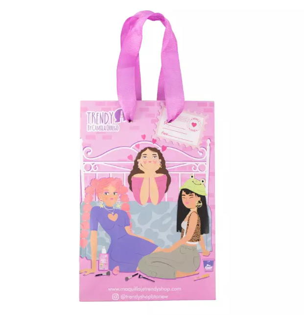 BOLSA PAPEL MORADA PEQUENA TRENDY