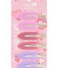 HAIR CLIPS X 6 TRENDY HCT1852