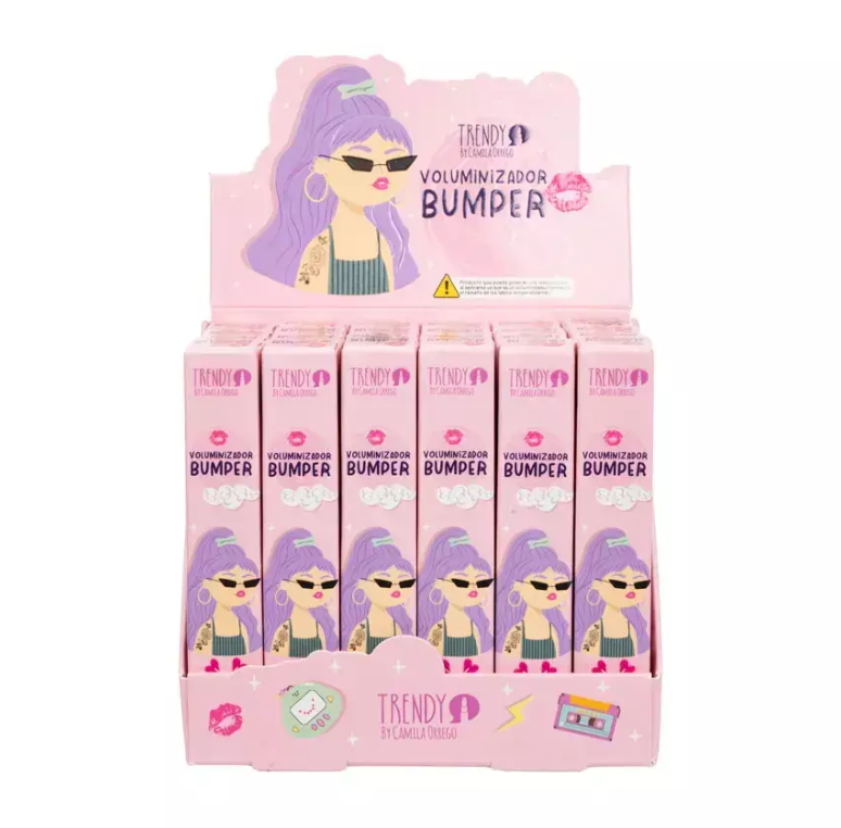BRILLO VOLUMINIZADOR CON COLOR LIP PLUMPER TRENDY