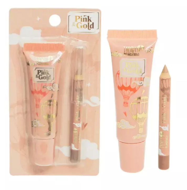 LIP COMBO PINK AND GOL TRENDY KPG2087