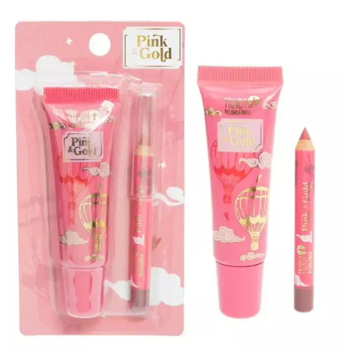 LIP COMBO PINK AND GOL TRENDY KPG2087