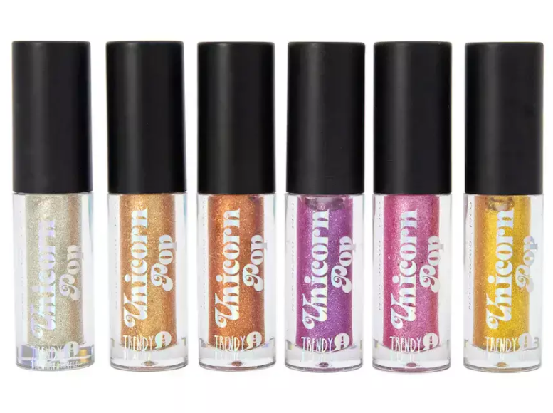 KIT DELINEADOR GLITTER X6 UNICORN TRENDY