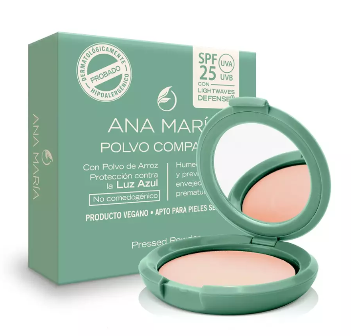 POLVO COMPACTO DE ARROZ Y ALOE ANA MARIA