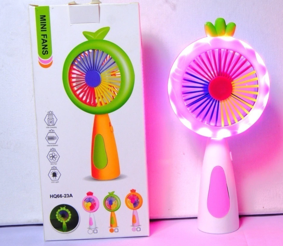 VENTILADOR DE MANO CON LUCES