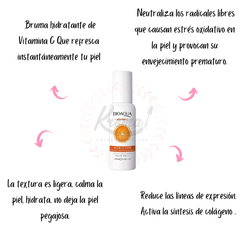 BRUMA FACIAL VITAMINA C BIOAQUA