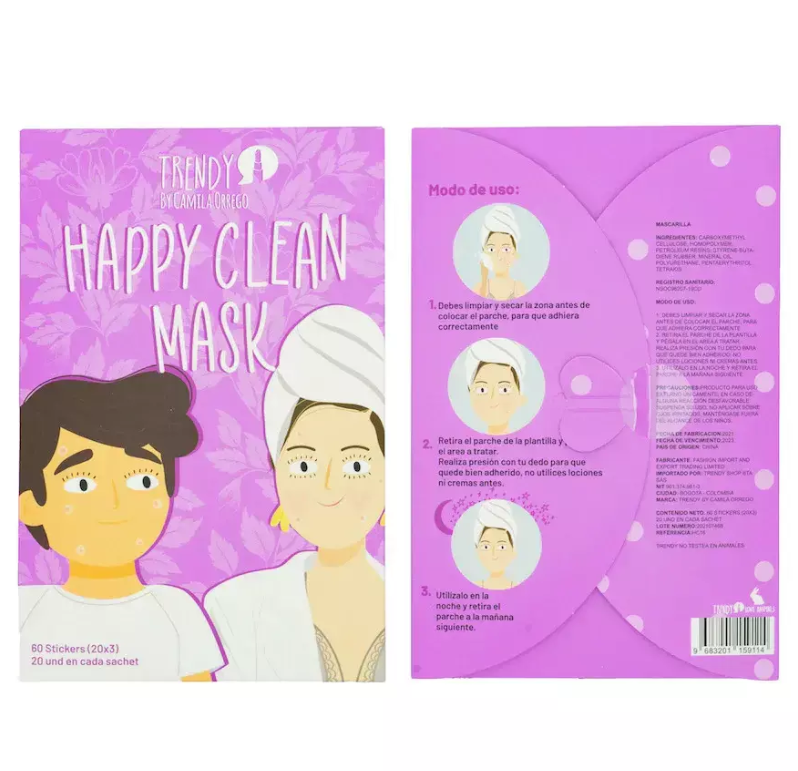 MASCARILLA STICKERS ACNE TRENDY HC16