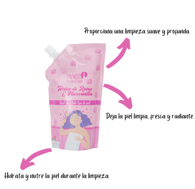 DOYPACK TONICO DE ROSAS TRENDY 360ML STR1272