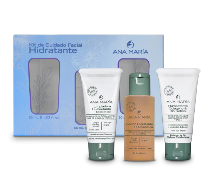 KIT DE CUIDADO FACIAL HIDRATANTE ANA MARIA